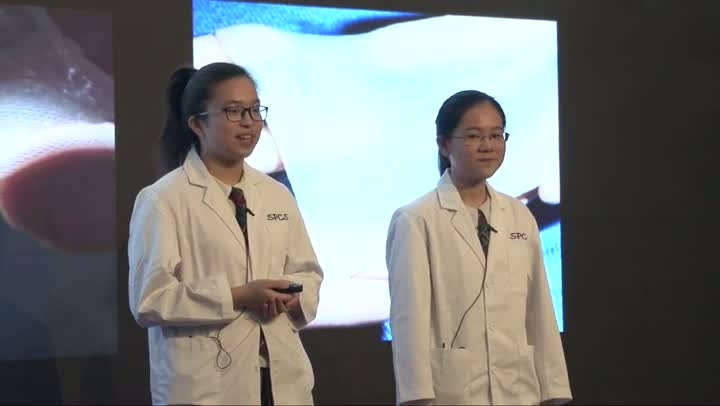 Here is how we create the artificial skin | Jenna Wong 黃安恩 & Clarissa Yung 容幸之 | TEDxYouth@HongKong 